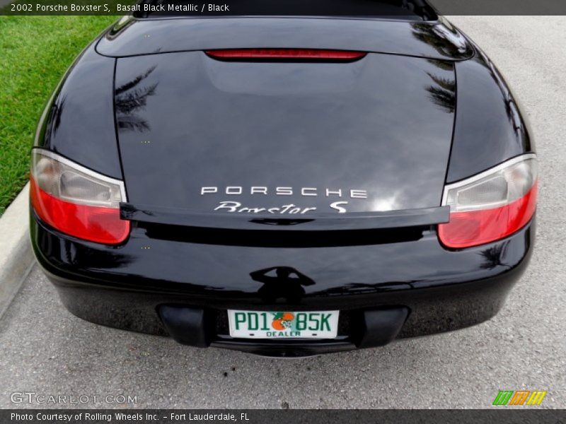 Basalt Black Metallic / Black 2002 Porsche Boxster S