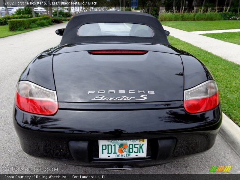 Basalt Black Metallic / Black 2002 Porsche Boxster S