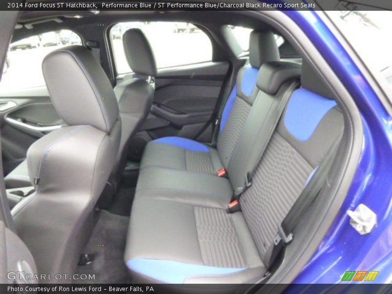 Performance Blue / ST Performance Blue/Charcoal Black Recaro Sport Seats 2014 Ford Focus ST Hatchback