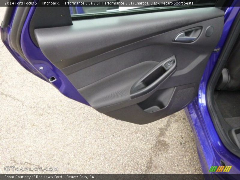 Performance Blue / ST Performance Blue/Charcoal Black Recaro Sport Seats 2014 Ford Focus ST Hatchback