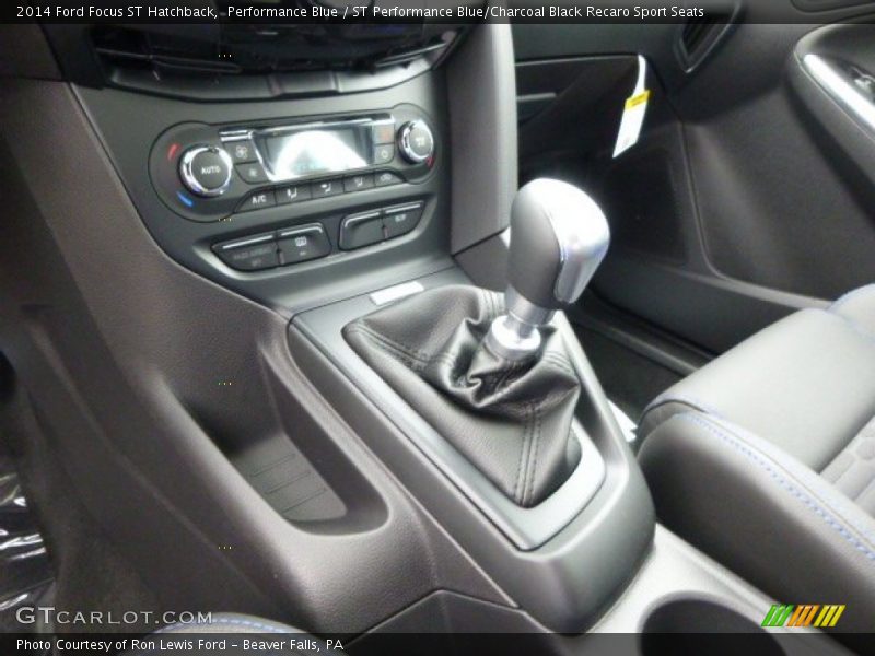 Performance Blue / ST Performance Blue/Charcoal Black Recaro Sport Seats 2014 Ford Focus ST Hatchback