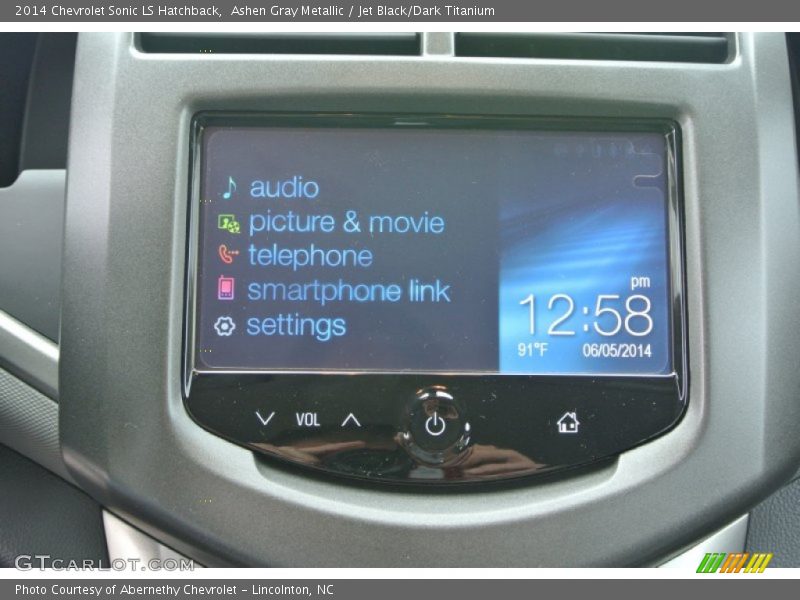 Ashen Gray Metallic / Jet Black/Dark Titanium 2014 Chevrolet Sonic LS Hatchback
