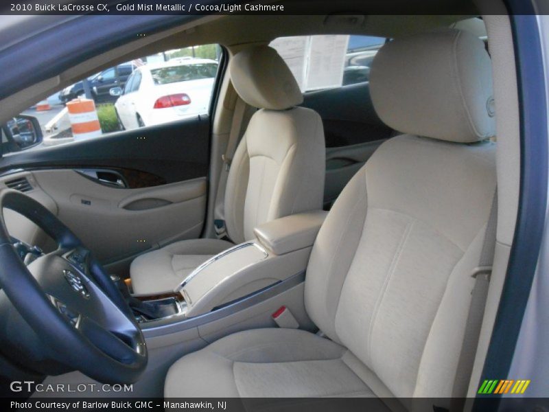 Gold Mist Metallic / Cocoa/Light Cashmere 2010 Buick LaCrosse CX