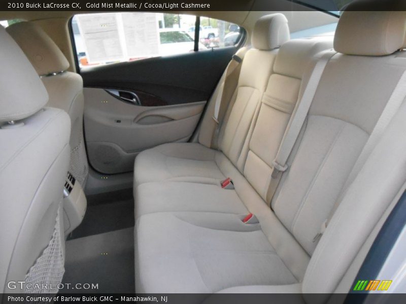 Gold Mist Metallic / Cocoa/Light Cashmere 2010 Buick LaCrosse CX