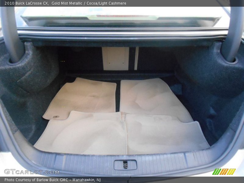 Gold Mist Metallic / Cocoa/Light Cashmere 2010 Buick LaCrosse CX