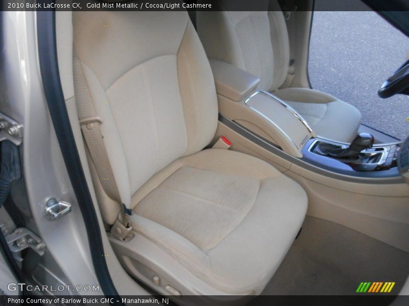 Gold Mist Metallic / Cocoa/Light Cashmere 2010 Buick LaCrosse CX