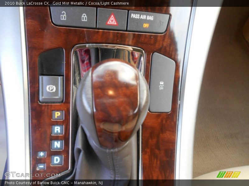 Gold Mist Metallic / Cocoa/Light Cashmere 2010 Buick LaCrosse CX