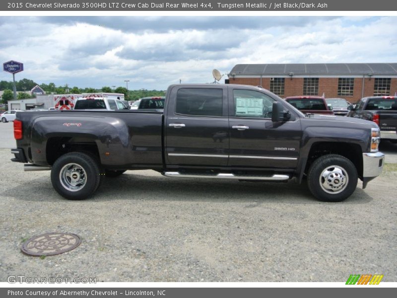 Tungsten Metallic / Jet Black/Dark Ash 2015 Chevrolet Silverado 3500HD LTZ Crew Cab Dual Rear Wheel 4x4