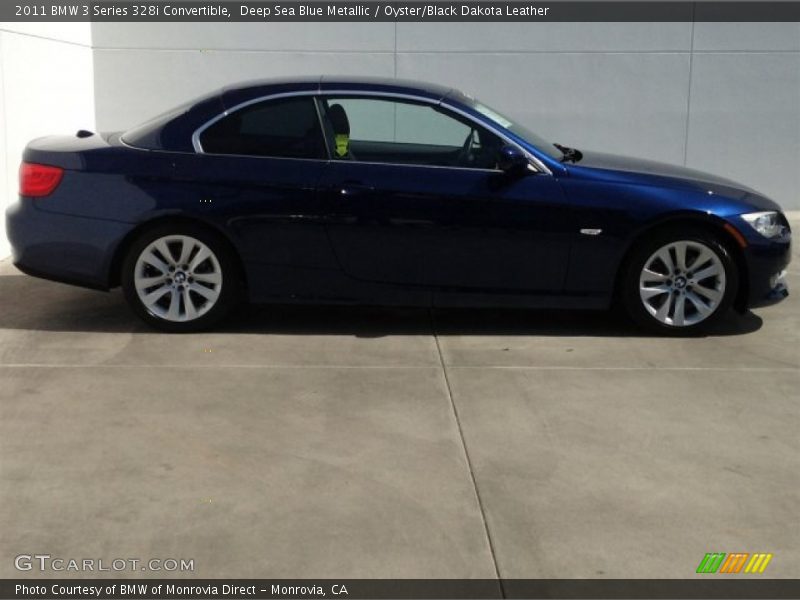 Deep Sea Blue Metallic / Oyster/Black Dakota Leather 2011 BMW 3 Series 328i Convertible