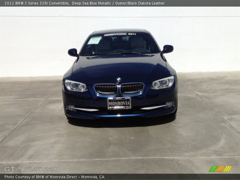 Deep Sea Blue Metallic / Oyster/Black Dakota Leather 2011 BMW 3 Series 328i Convertible