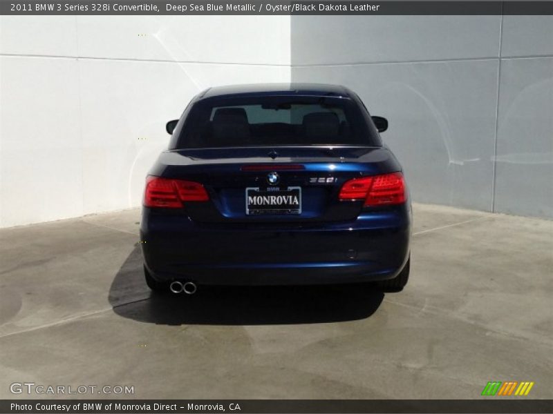 Deep Sea Blue Metallic / Oyster/Black Dakota Leather 2011 BMW 3 Series 328i Convertible