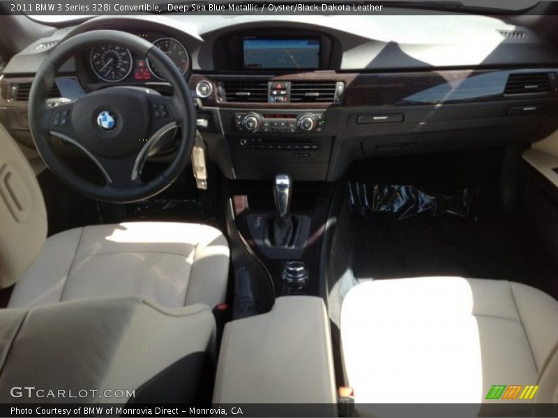 Deep Sea Blue Metallic / Oyster/Black Dakota Leather 2011 BMW 3 Series 328i Convertible