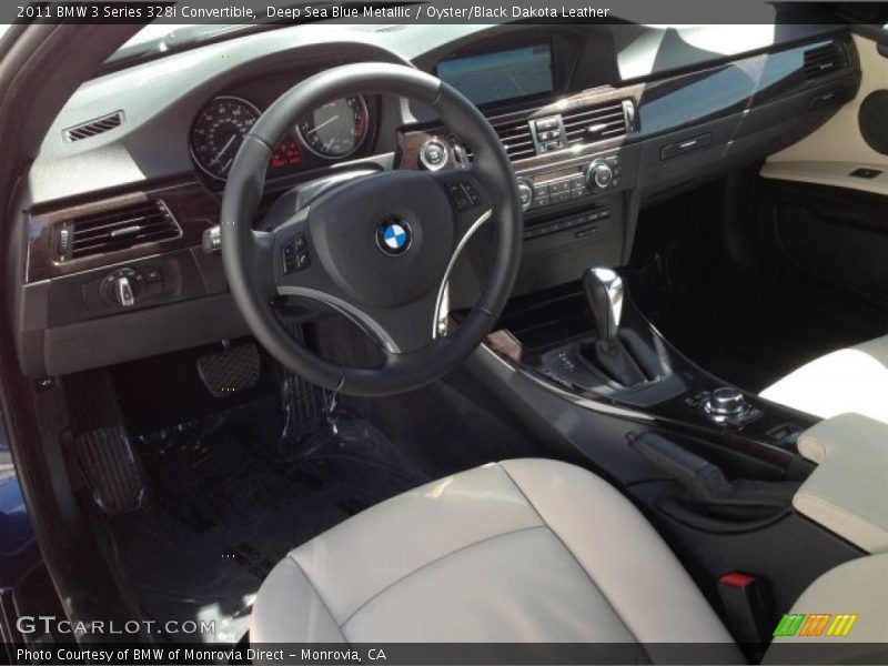 Deep Sea Blue Metallic / Oyster/Black Dakota Leather 2011 BMW 3 Series 328i Convertible