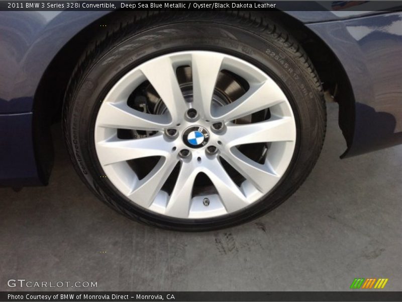 Deep Sea Blue Metallic / Oyster/Black Dakota Leather 2011 BMW 3 Series 328i Convertible