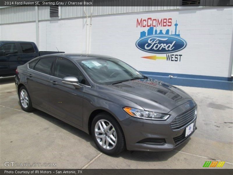 Sterling Gray / Charcoal Black 2014 Ford Fusion SE