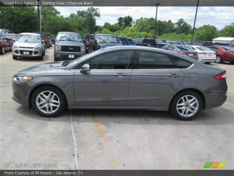 Sterling Gray / Charcoal Black 2014 Ford Fusion SE