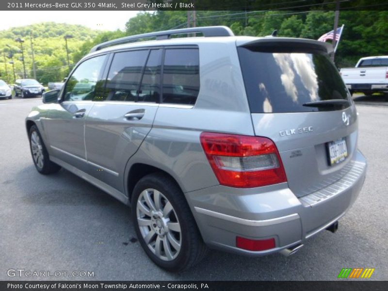 Steel Grey Metallic / Black 2011 Mercedes-Benz GLK 350 4Matic