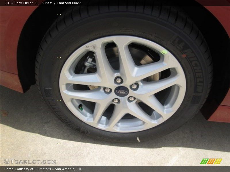Sunset / Charcoal Black 2014 Ford Fusion SE