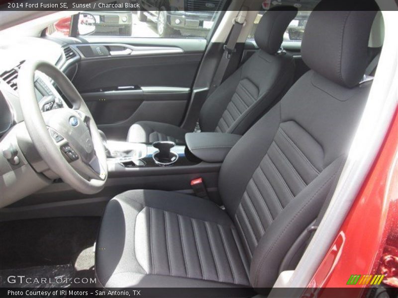 Sunset / Charcoal Black 2014 Ford Fusion SE