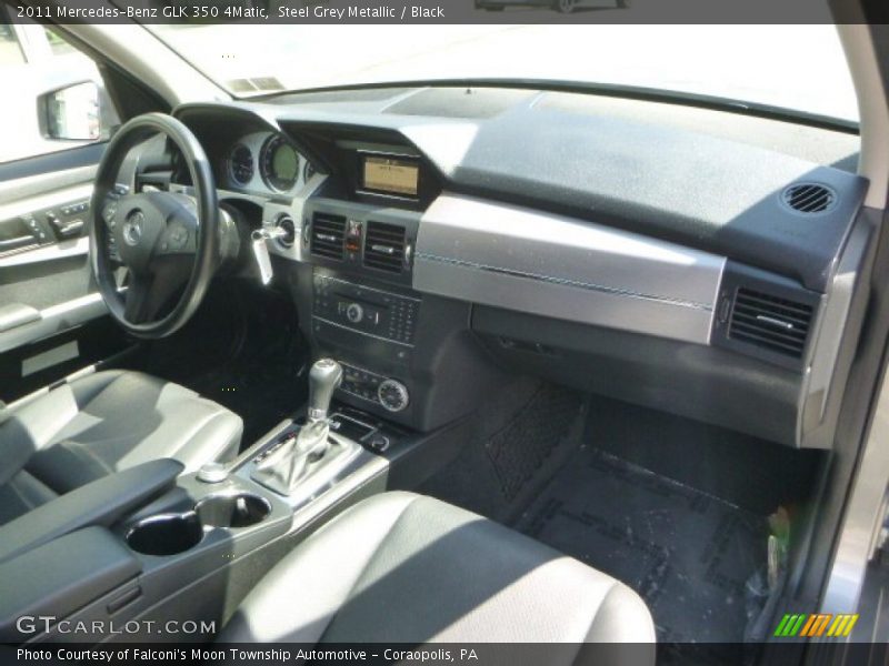 Steel Grey Metallic / Black 2011 Mercedes-Benz GLK 350 4Matic