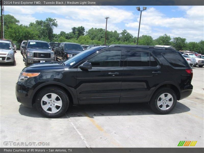 Tuxedo Black / Medium Light Stone 2014 Ford Explorer FWD