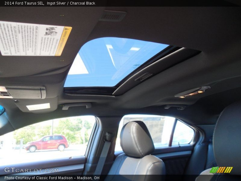 Ingot Silver / Charcoal Black 2014 Ford Taurus SEL