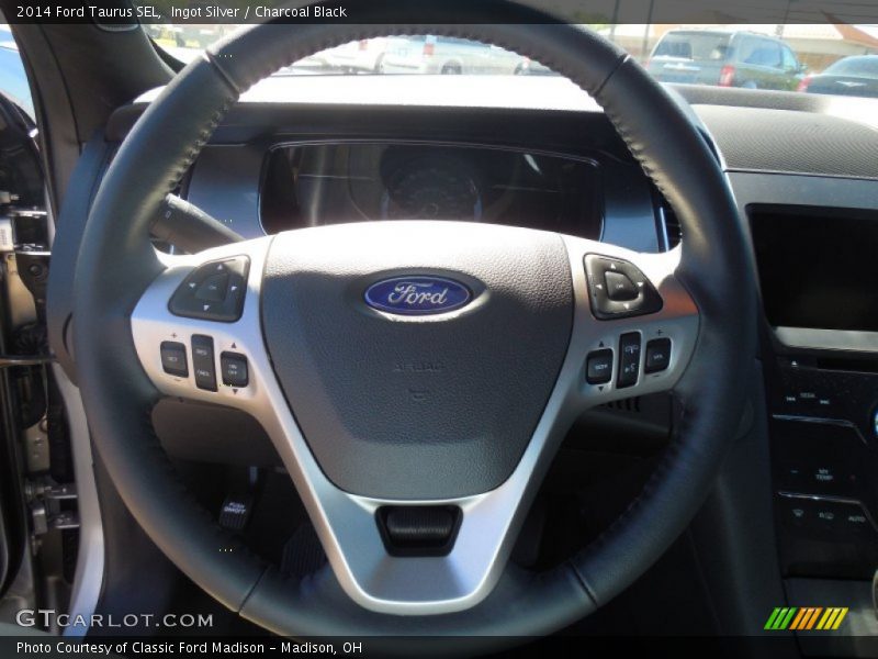 Ingot Silver / Charcoal Black 2014 Ford Taurus SEL