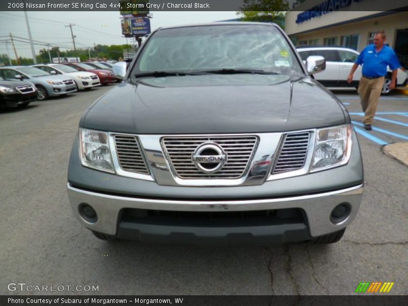 Storm Grey / Charcoal Black 2008 Nissan Frontier SE King Cab 4x4