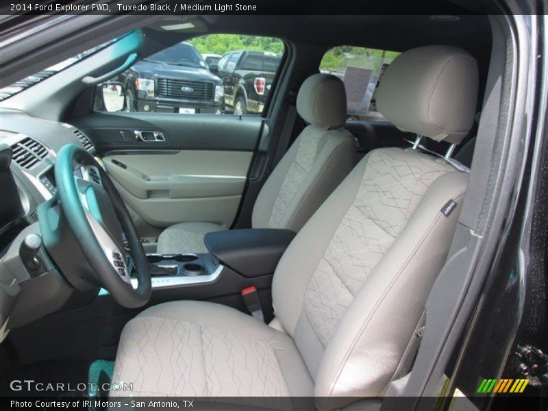Tuxedo Black / Medium Light Stone 2014 Ford Explorer FWD