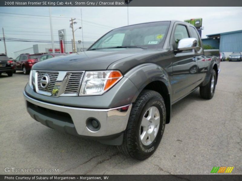 Storm Grey / Charcoal Black 2008 Nissan Frontier SE King Cab 4x4