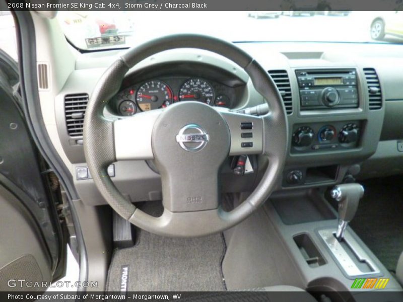 Storm Grey / Charcoal Black 2008 Nissan Frontier SE King Cab 4x4