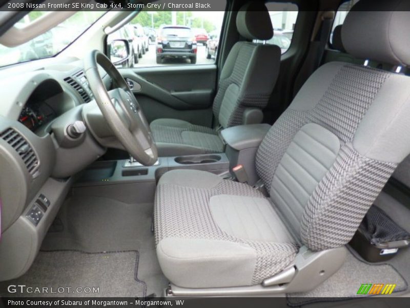 Storm Grey / Charcoal Black 2008 Nissan Frontier SE King Cab 4x4