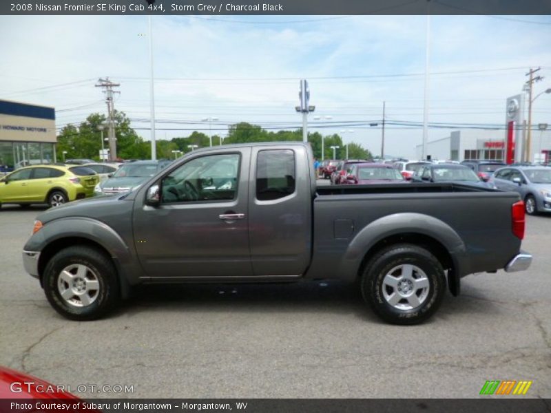 Storm Grey / Charcoal Black 2008 Nissan Frontier SE King Cab 4x4