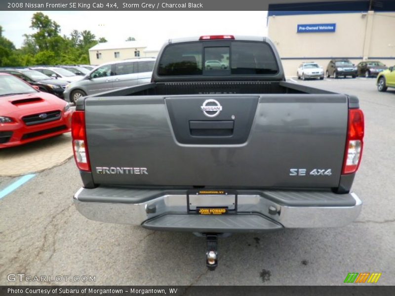 Storm Grey / Charcoal Black 2008 Nissan Frontier SE King Cab 4x4