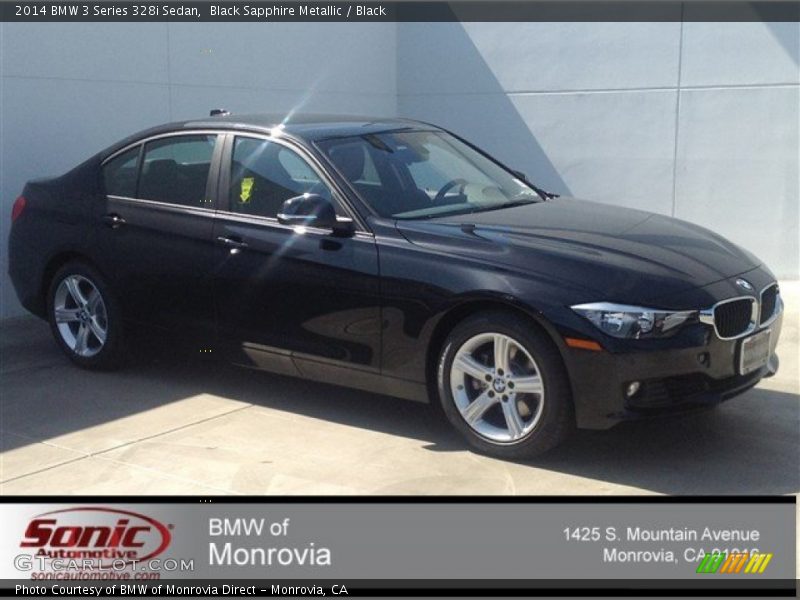 Black Sapphire Metallic / Black 2014 BMW 3 Series 328i Sedan