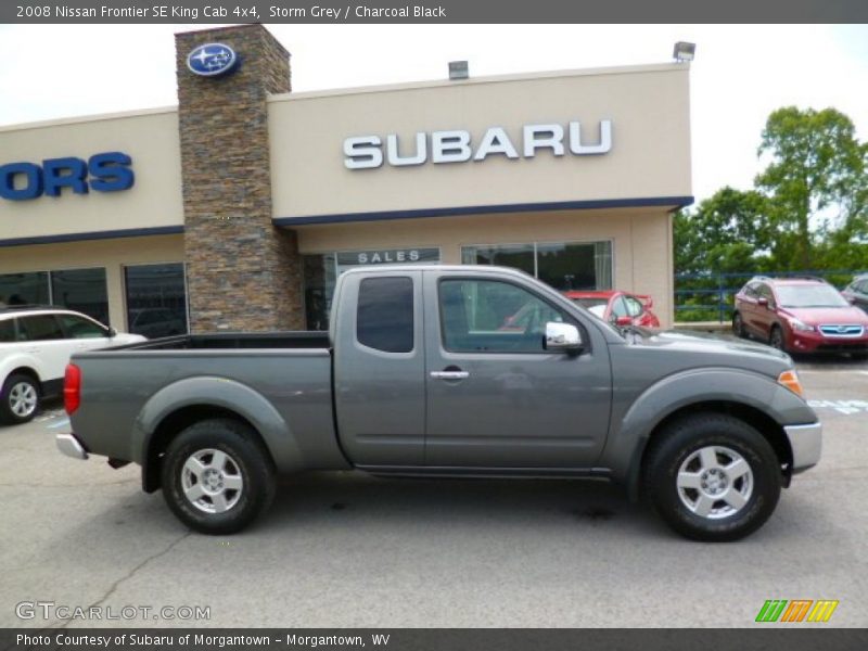Storm Grey / Charcoal Black 2008 Nissan Frontier SE King Cab 4x4