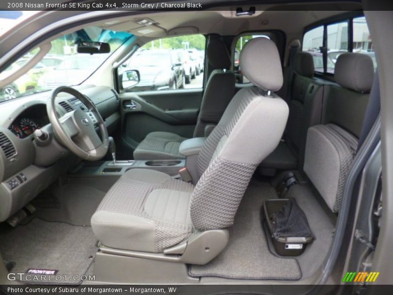 Storm Grey / Charcoal Black 2008 Nissan Frontier SE King Cab 4x4