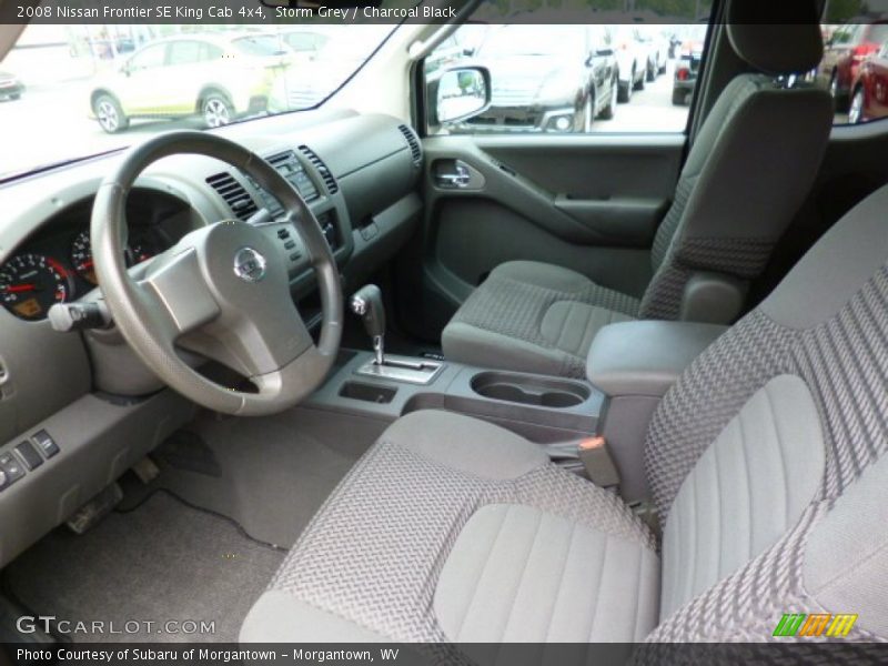 Storm Grey / Charcoal Black 2008 Nissan Frontier SE King Cab 4x4