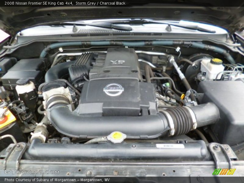 Storm Grey / Charcoal Black 2008 Nissan Frontier SE King Cab 4x4