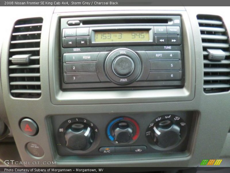 Storm Grey / Charcoal Black 2008 Nissan Frontier SE King Cab 4x4