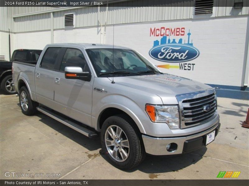 Ingot Silver / Black 2014 Ford F150 Lariat SuperCrew