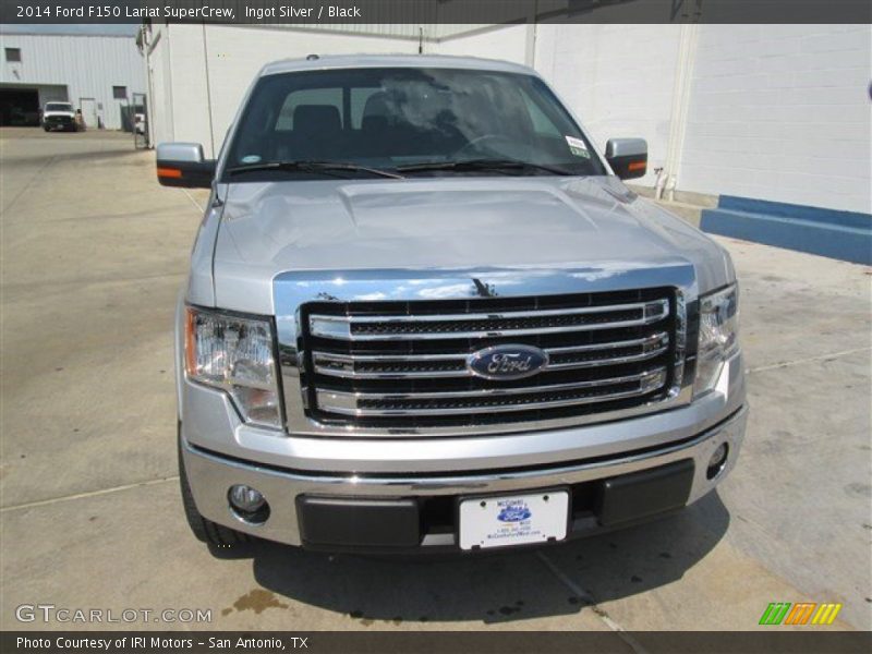 Ingot Silver / Black 2014 Ford F150 Lariat SuperCrew