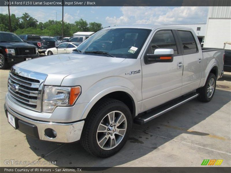 Ingot Silver / Black 2014 Ford F150 Lariat SuperCrew