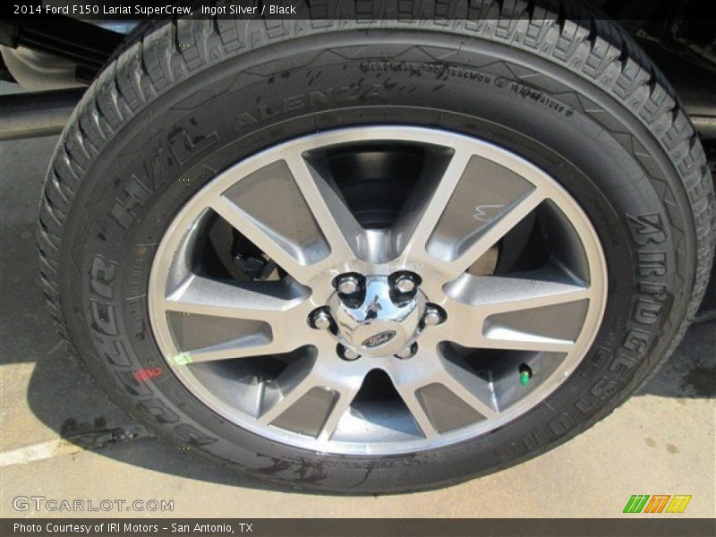 Ingot Silver / Black 2014 Ford F150 Lariat SuperCrew