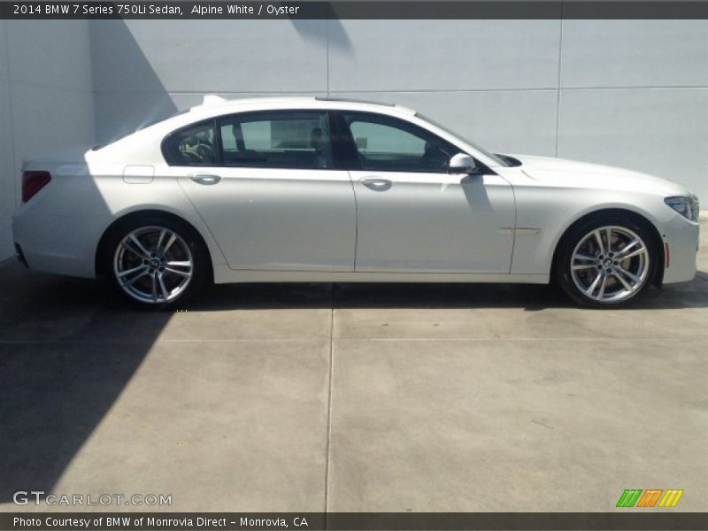 Alpine White / Oyster 2014 BMW 7 Series 750Li Sedan