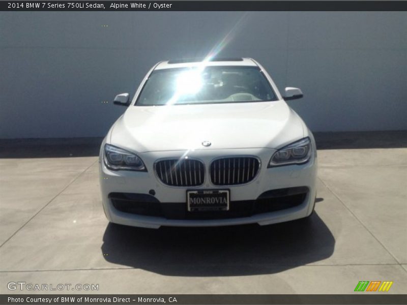Alpine White / Oyster 2014 BMW 7 Series 750Li Sedan