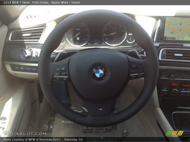 Alpine White / Oyster 2014 BMW 7 Series 750Li Sedan