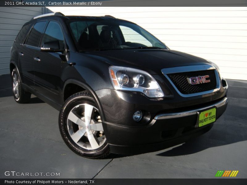 Carbon Black Metallic / Ebony 2011 GMC Acadia SLT