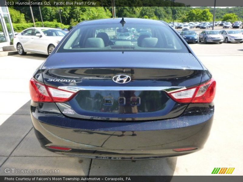 Pacific Blue Pearl / Gray 2013 Hyundai Sonata GLS