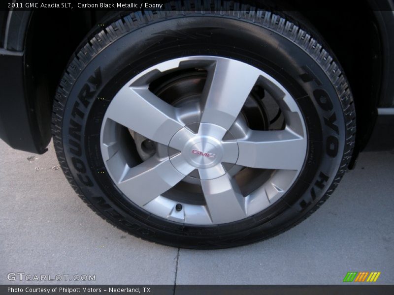 Carbon Black Metallic / Ebony 2011 GMC Acadia SLT